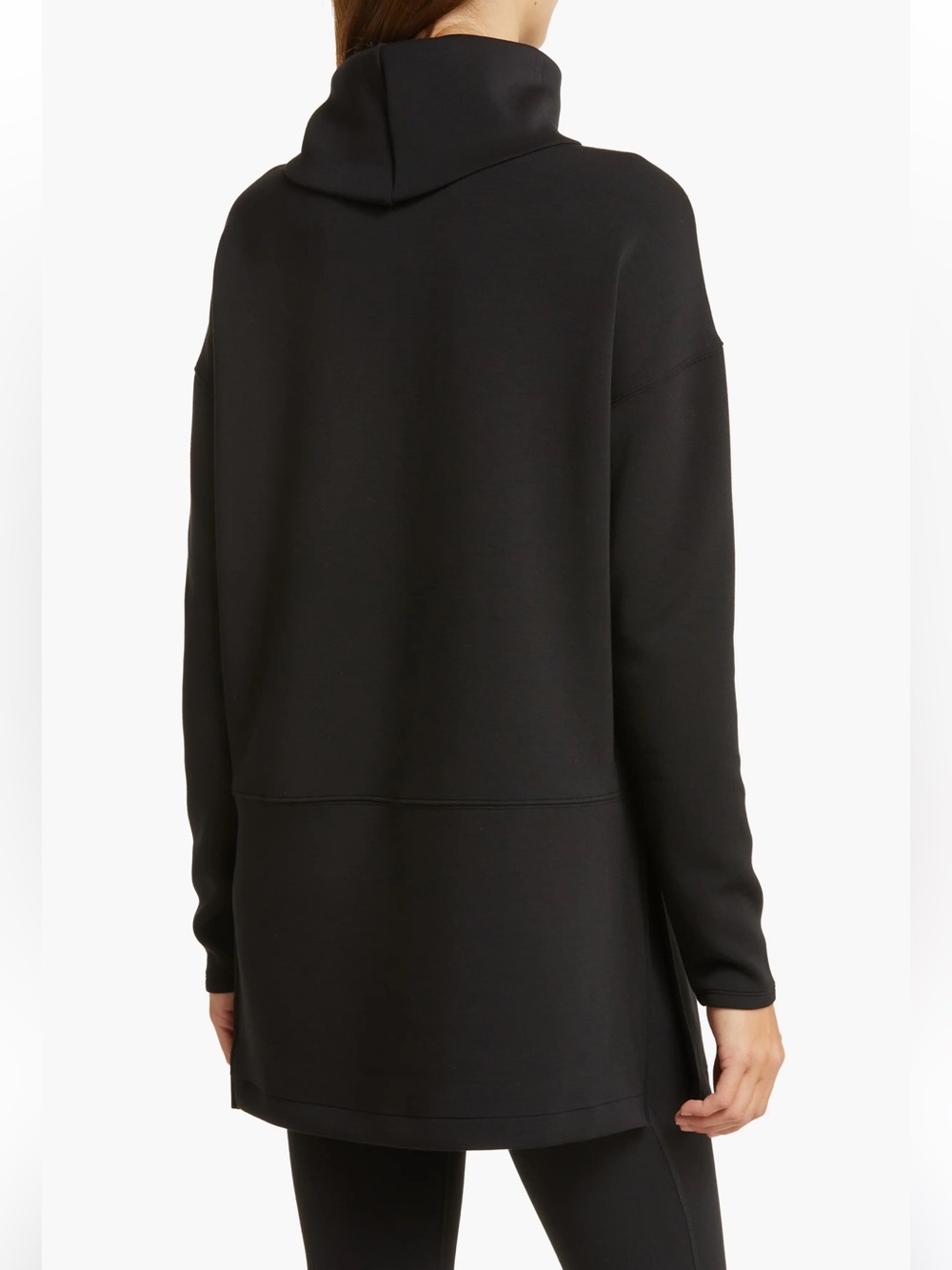 Spanx AirEssentials Turtleneck Tunic Top Black L - Picture 2 of 10